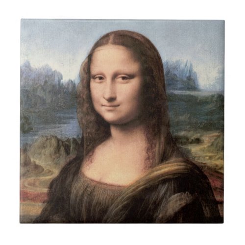 Mona Lisa Portrait  Painting Tile