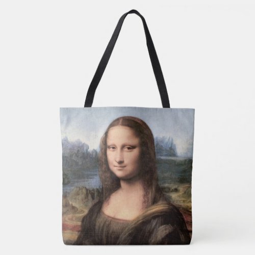 Mona Lisa Portrait  Painting Tote Bag