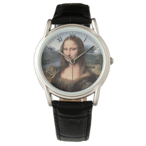 Mona Lisa Portrait Painting Watch