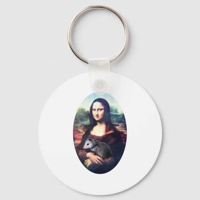 Mona Lisa Possum Keychain (Front)