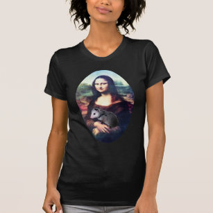 Mona Lisa mit Mundschutz Nudeln Klopapier Hamstereinkauf T-Shirt