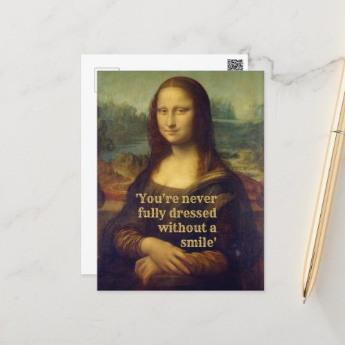 Mona Lisa Postcard