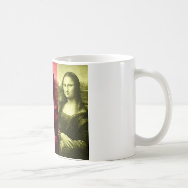 Mona Lisa Primary Colors Coffee Mug (Right)