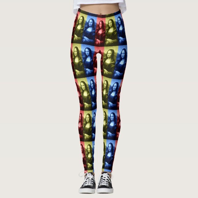 Mona Lisa Primary Colors Leggings (Front)