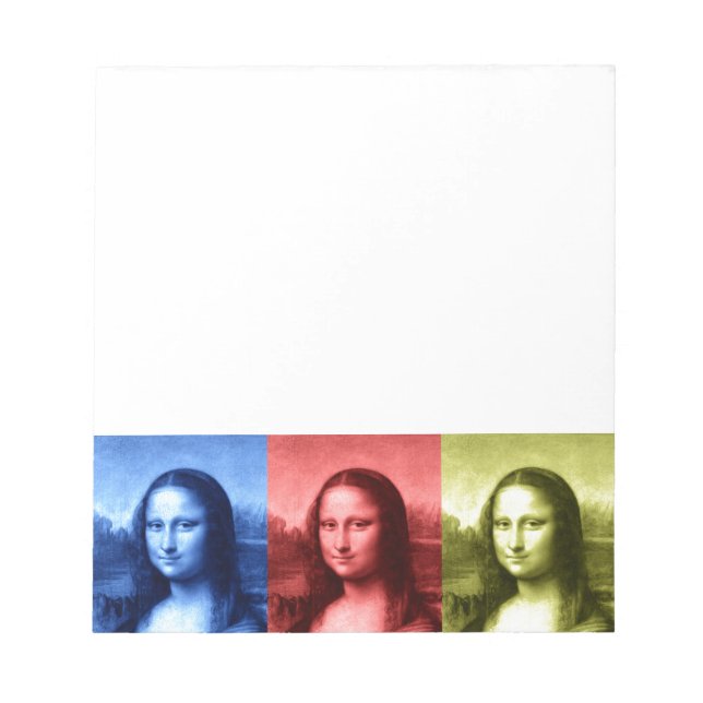 Mona Lisa Primary Colors Notepad (Front)