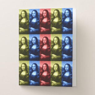 Mona Lisa Primary Colors Pocket Folder