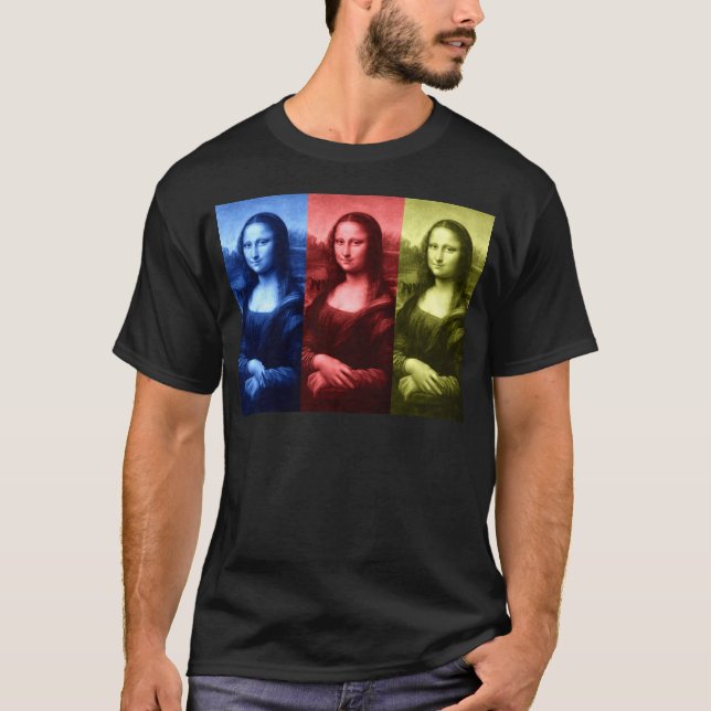 Mona Lisa Primary Colors T-Shirt (Front)