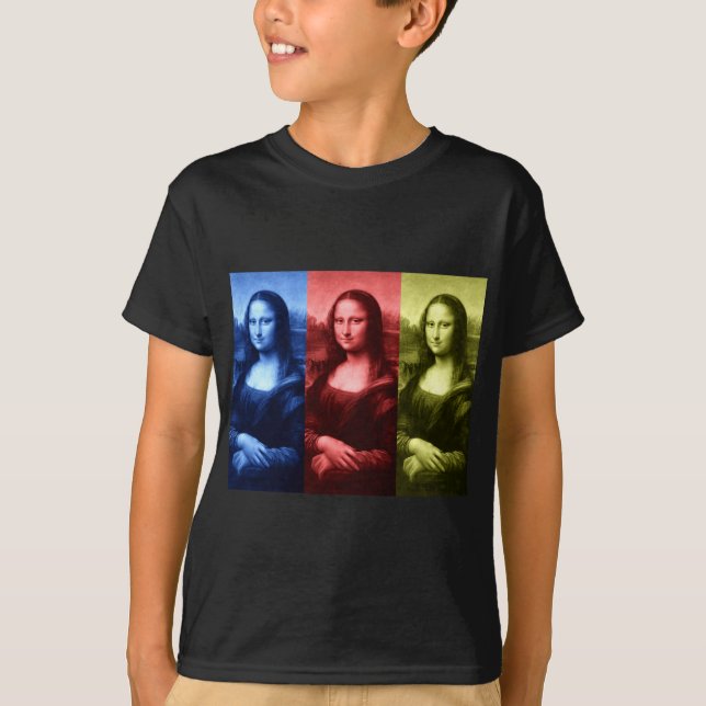 Mona Lisa Primary Colors T-Shirt (Front)