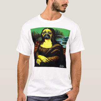 Mona-Lisa-Pug $22.95 T-Shirt