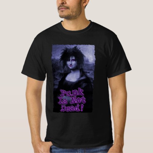 Mona LISA Punk Is Not Dead T_Shirt