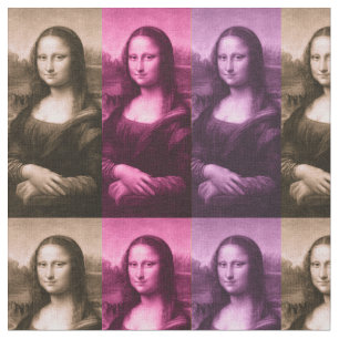 Mona Lisa Purple Pink Chocolate Fabric