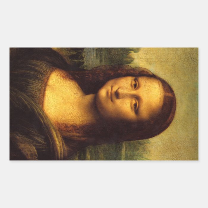 Mona Lisa Rectangle Sticker