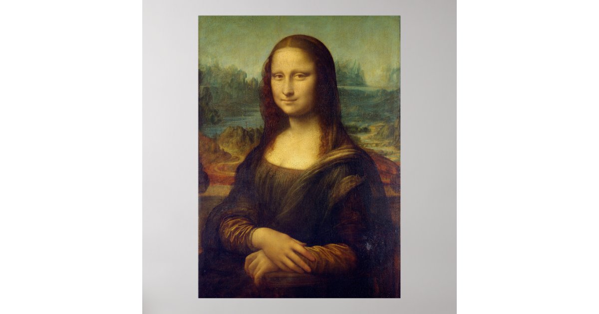 Mona Lisa Reproduction Print - Da Vinci Print | Zazzle