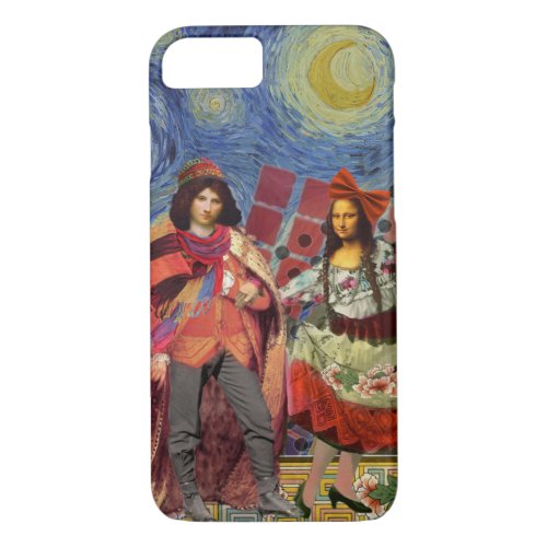 Mona Lisa Romantic Funny Colorful Artwork iPhone 87 Case