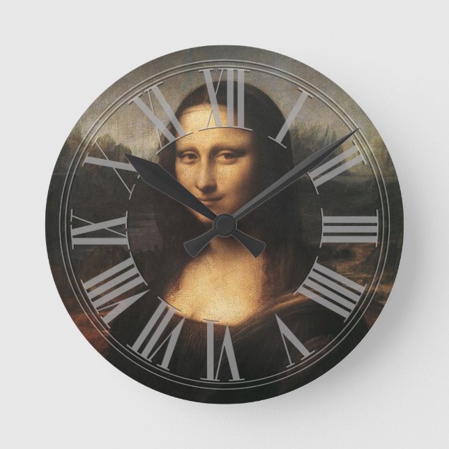 Mona Lisa Round Clock (Front)