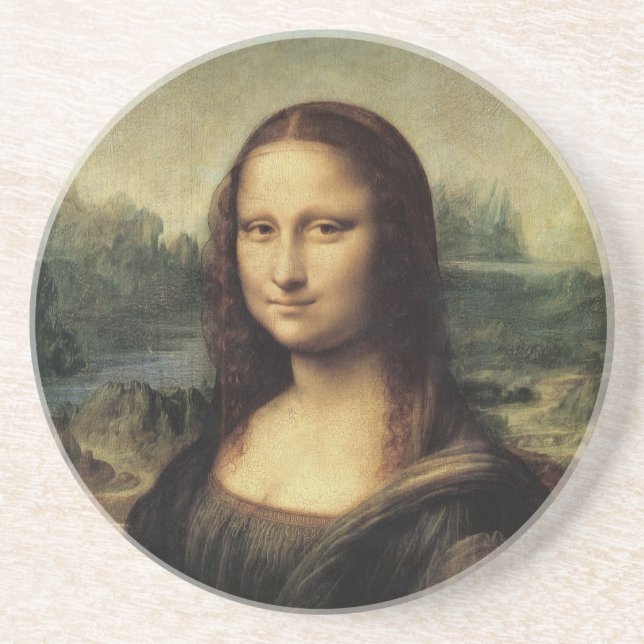 Mona Lisa Sandstone Coaster (Front)