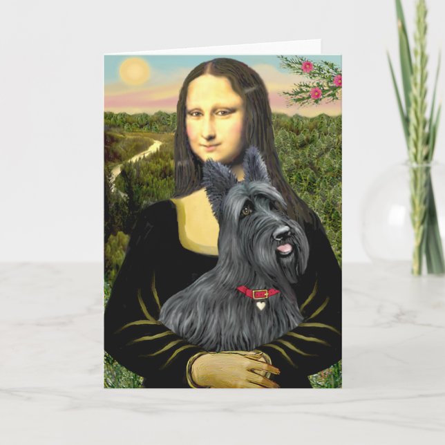Mona Lisa - Scottish Terrier #1 Card (Front)