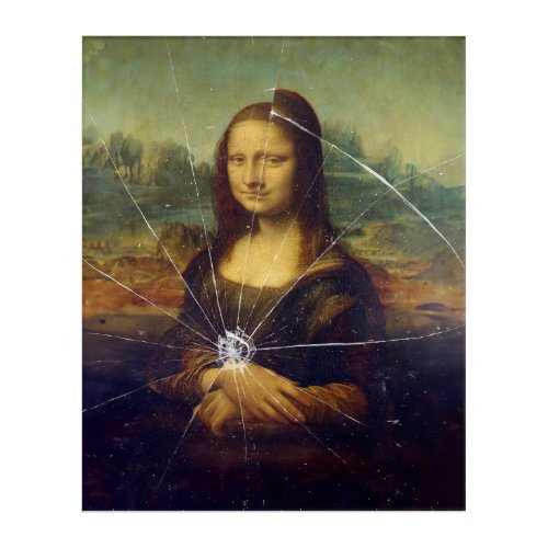 Mona Lisa Shattered Acrylic Print