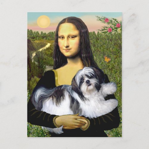 Mona Lisa _ Shih Tzu A_ld Postcard