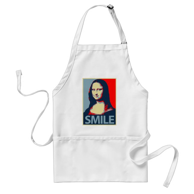 Mona Lisa Smile Adult Apron (Front)