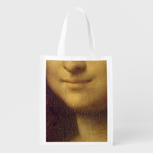 Mona Lisa Smile Grocery Bag