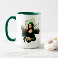Mona Lisa St. Patrick's Day Clover