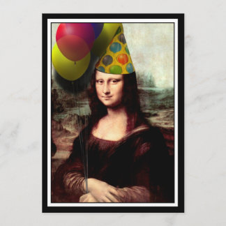 Mona Lisa -  The Birthday Girl Invitation