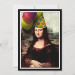 Mona Lisa -  The Birthday Girl Invitation