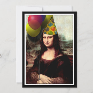 Mona Lisa - The Birthday Girl Invitation