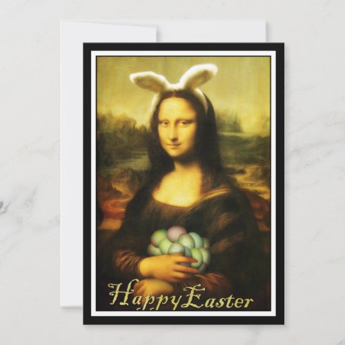 Mona Lisa, The Easter Bunny Personalized Announcements