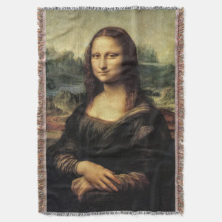 Mona Lisa  Throw Blanket
