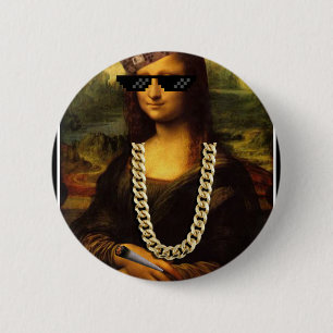 Mona Lisa Thug Life Art Life Button