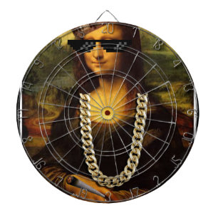 Mona Lisa Thug Life Art Life Dart Board