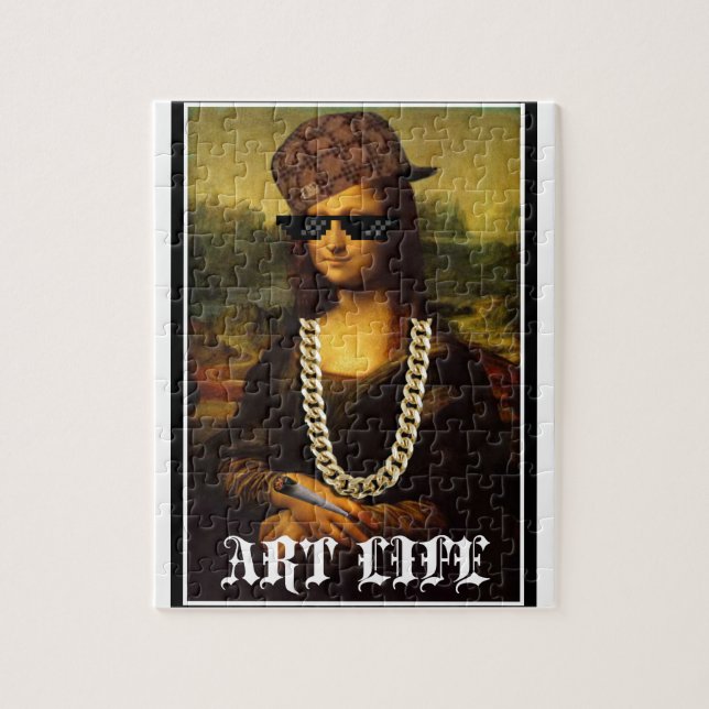 Mona Lisa Thug Life Art Life Jigsaw Puzzle (Vertical)