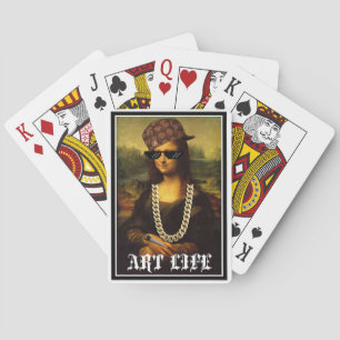 Mona Lisa Thug Life Art Life Poker Cards