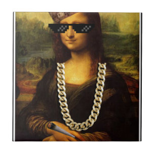 Mona Lisa Thug Life Art Life Tile