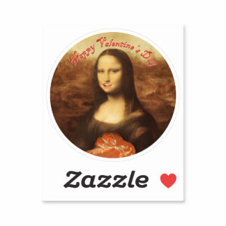 Mona Lisa Valentine's Day Sticker