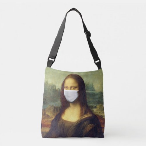 Mona Lisa Via Corona Virus Crossbody Bag
