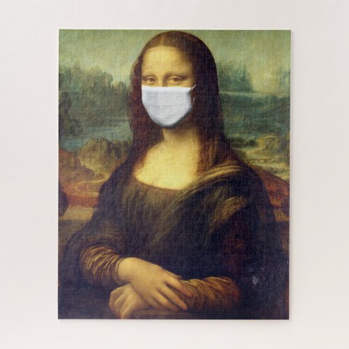 Mona Lisa Via Corona Virus Jigsaw Puzzle