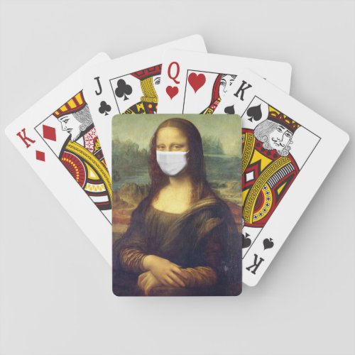 Mona Lisa Via Corona Virus Playing Cards
