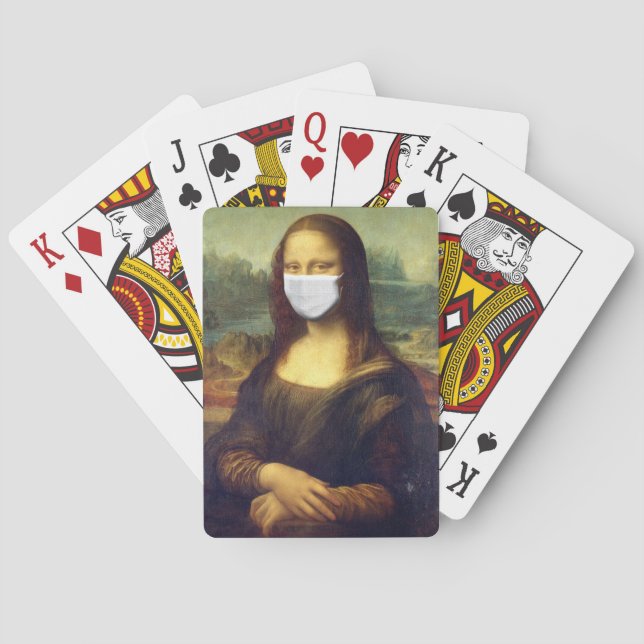 Mona Lisa Via Corona Virus Poker Cards (Back)