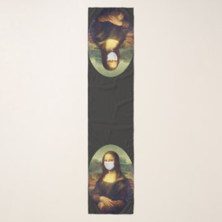 Mona Lisa Via Corona Virus Scarf