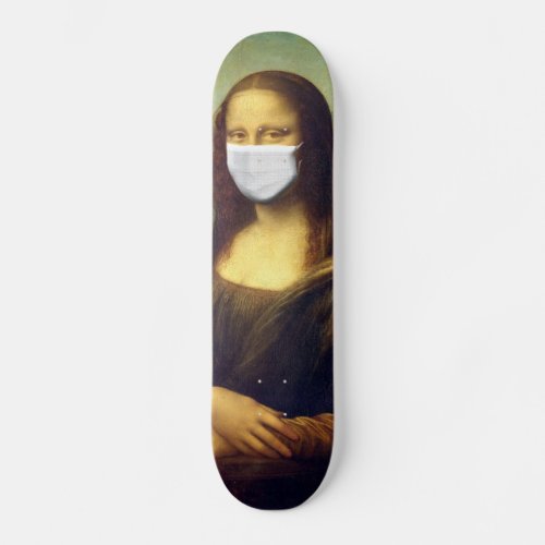 Mona Lisa Via Corona Virus Skateboard