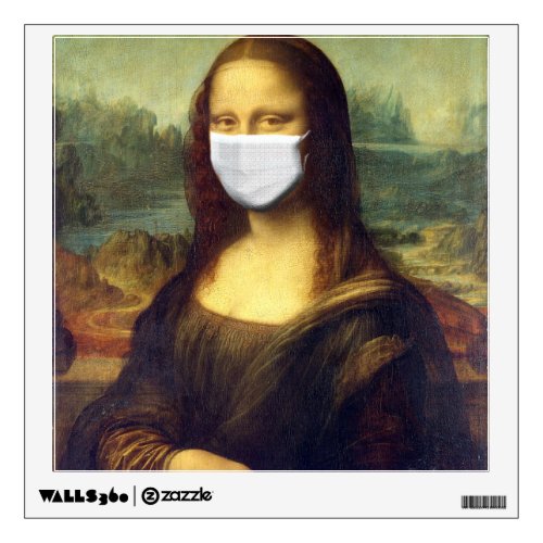 Mona Lisa Via Corona Virus Wall Decal