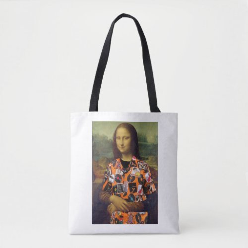 Mona Lisa w40th Reunion t_shirt tote bag