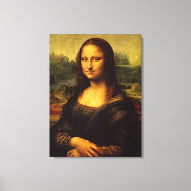 Mona Lisa Wall Canvas Print (Front)