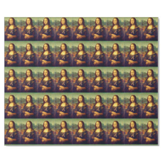 Mona Lisa Wearing Puzzle Ribbon Wrapping Paper