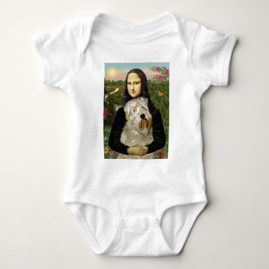 Mona Lisa - Wheaten Terrier 1 Baby Bodysuit