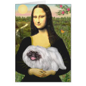 Mona Lisa - White Pekingese, black mask (Front)
