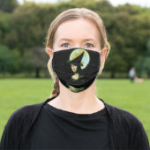 Mona Lisa Witch Halloween Adult Cloth Face Mask (Outside)